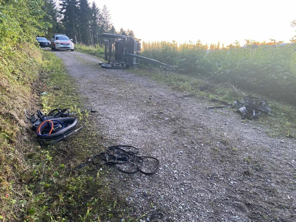 Fünf verletzte Personen bei Kutschenunfall in Brittnau