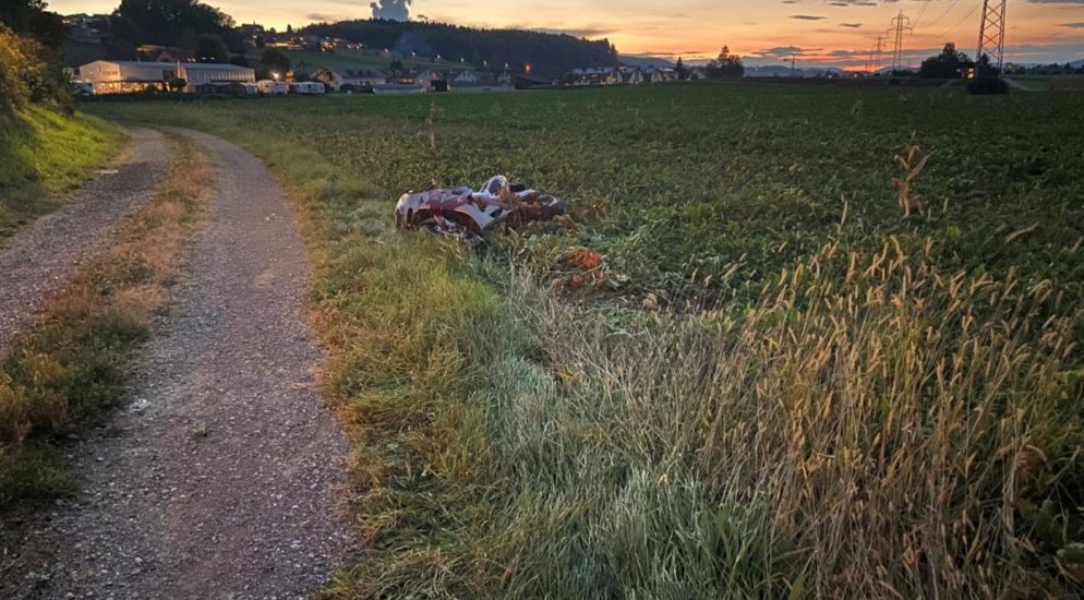 Waltenschwil AG - Lenker verunfallt und hat nicht mal gültigen Führerausweis