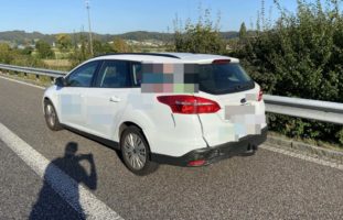 Unfall auf der A1 bei Kölliken AG