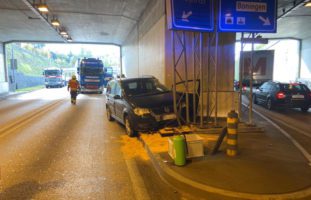 Aarburg: Schwerer Unfall im Umfahrungstunnel