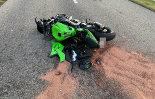 Oberhof: Motorradlenker schwer verunfallt