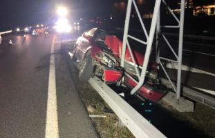 Selbstunfall auf der A13 in Chur