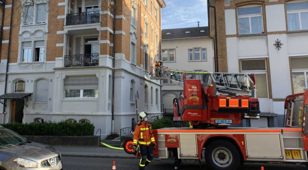 Wohnungsbrand an der Burgstrasse in St.Gallen