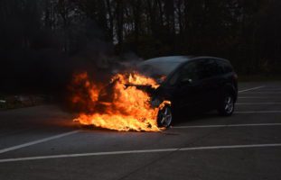 Goldach SG: Fahrzeugbrand auf der Autobahn A1