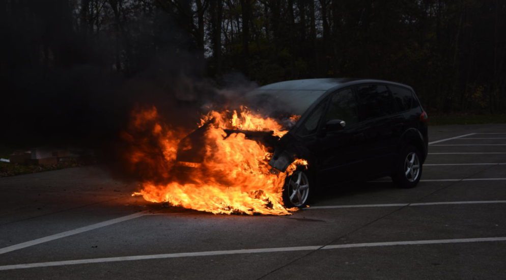 Goldach SG: Fahrzeugbrand auf der Autobahn A1