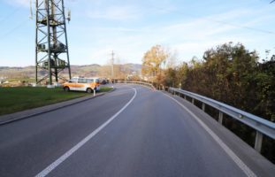 Streifkollision zwischen zwei Fahrzeugen in St.Gallen