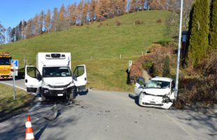 Heftiger Verkehrsunfall in Eigenthal