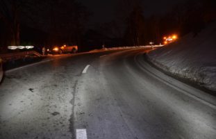 Heftige Streifkollision bei Verkehrsunfall in Ilanz