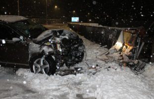 Appenzell: Selbstunfall auf schneebedeckter Fahrbahn