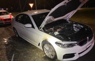 Autobrand Tägerwilen - Feuer im Radkasten