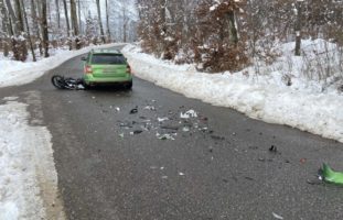 Lengnau: Motorradfahrer bei Verkehrsunfall verletzt