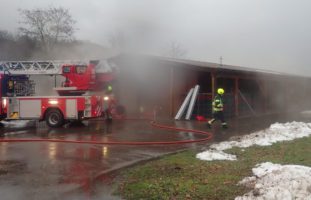 Lagerhalle in Weinfelden TG in Brand geraten