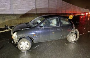 Verkehrsunfall auf der Autobahn A2