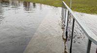 Greifensee in Uster ZH tritt nach Hochwasser über die Ufer