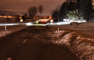 Heftiger Selbstunfall in Schwarzenbach SG