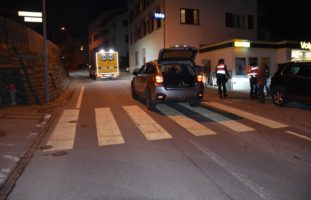 Heftiger Verkehrsunfall in Trin GR