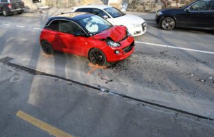 Auffahrunfall zwischen Auto und Lieferwagen in Chur