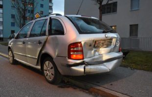 Auffahrunfall mit zwei Verletzten in Buchs SG