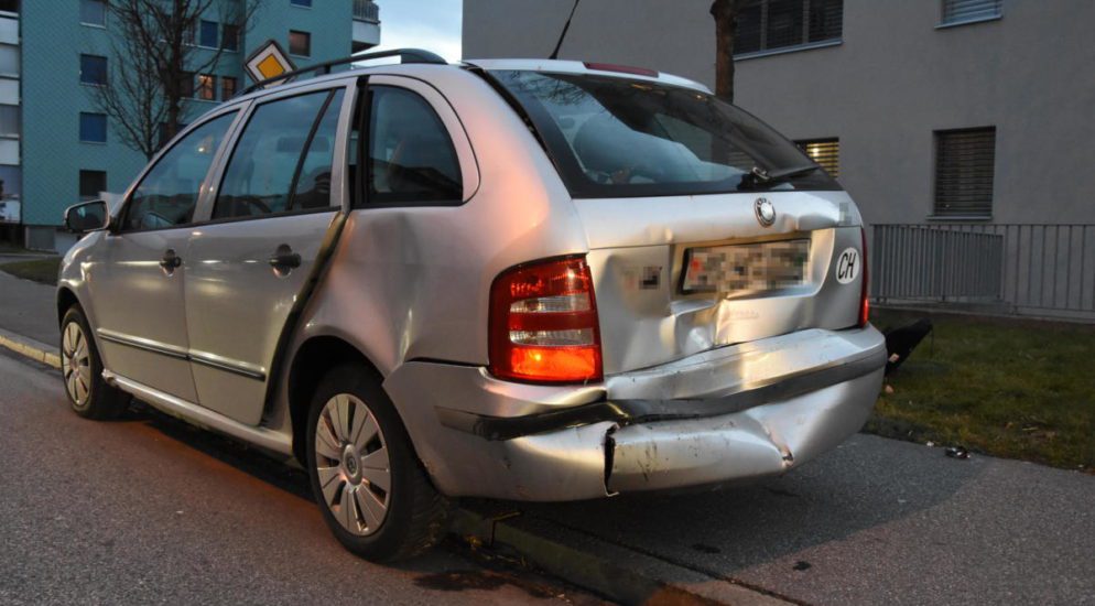 Auffahrunfall mit zwei Verletzten in Buchs SG