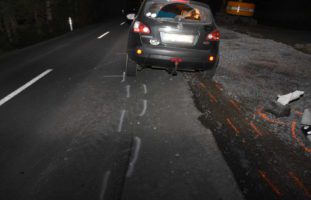 Nach Unfall in Diepoldsau SG Reifen abgeschält - trotzdem weitergefahren