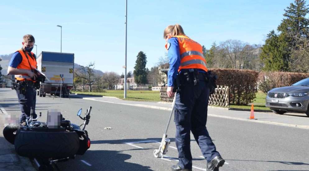 Schwer verletzter Lenker bei Unfall in Rheineck