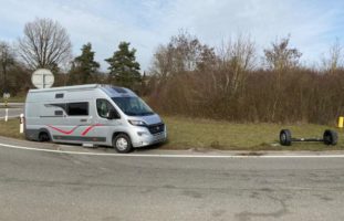 Stadt Schaffhausen: Camper verliert Hinterachse