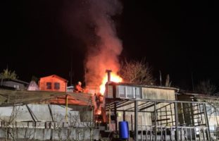 Brand von Gartenhaus in St.Gallen