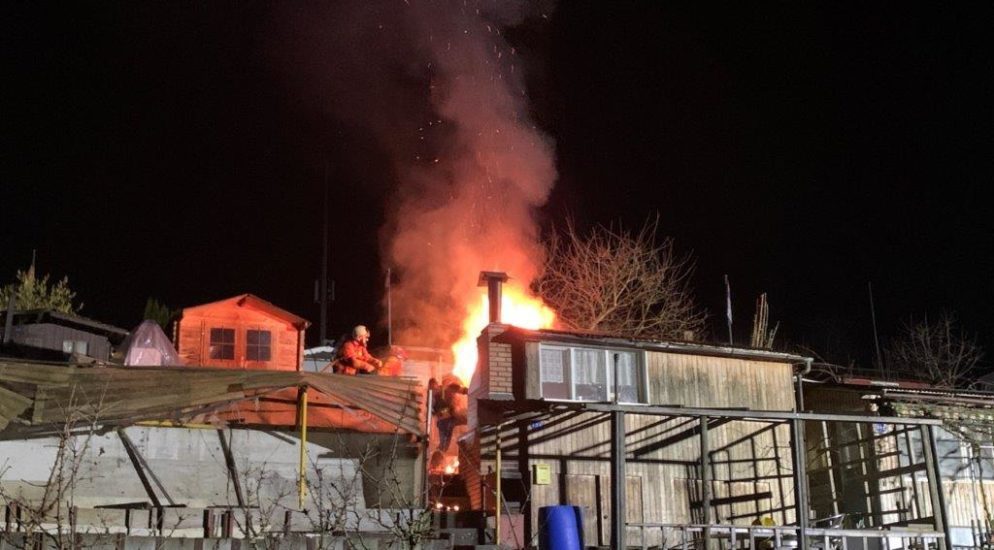 Brand von Gartenhaus in St.Gallen