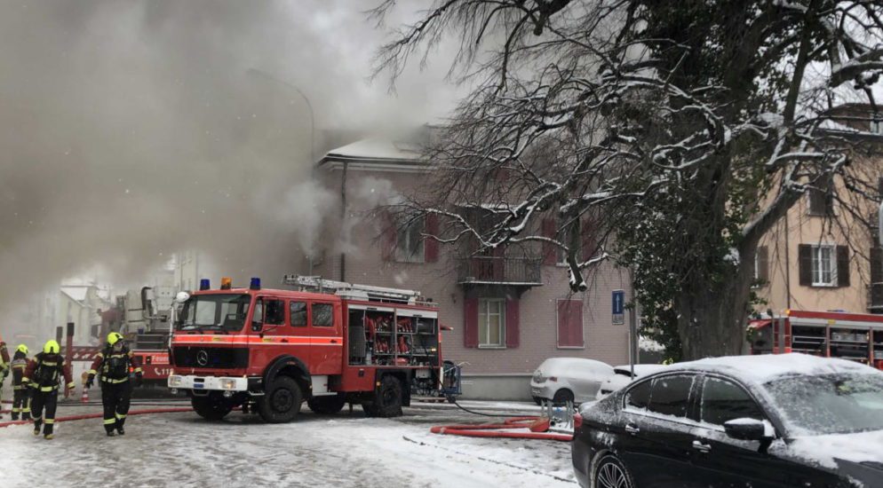 Rorschach: Brand in Mehrfamilienhaus fordert hohen Sachschaden