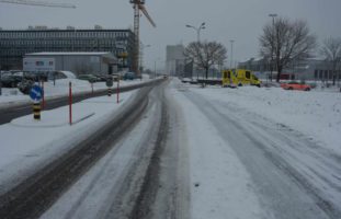 Buchs SG - Unfall zwischen Fahrradfahrer und Kleinbus