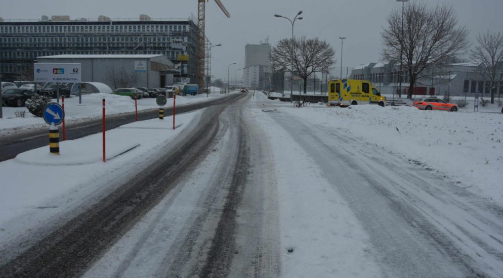 Buchs SG - Unfall zwischen Fahrradfahrer und Kleinbus