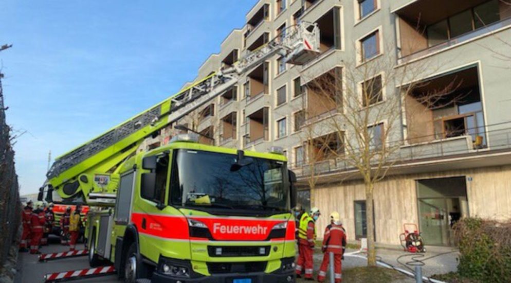 Notruf wegen Brand in Zürich