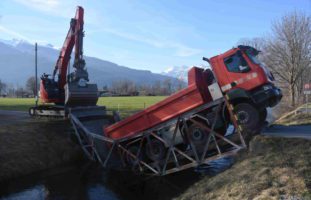 Brückeneinsturz in Sevelen SG