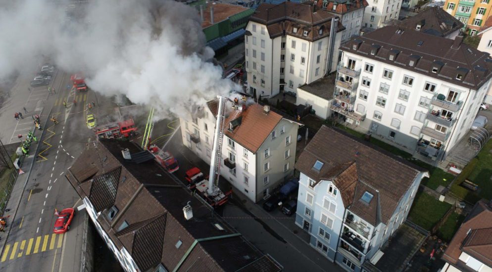 St.Gallen: Verletzter bei Brand in Mehrfamilienhaus