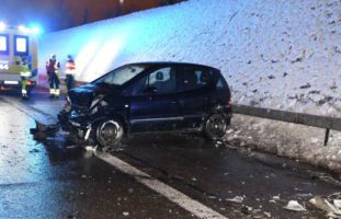 Gossau SG - Selbstunfall auf der Autobahn A1