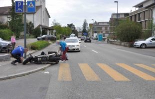 Kriegstetten SO: Crash zwischen Auto und Motorradlenker