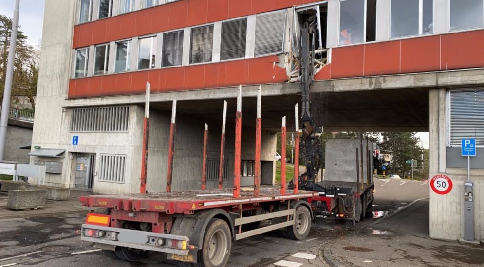 Spektakulärer Unfall beim Güterbahnhof in Schaffhausen