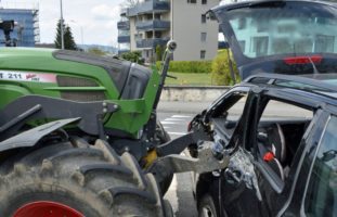 Schenkon LU - Sachschaden nach Traktor-Unfall