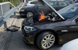 St. Margrethen SG - BMW in Brand