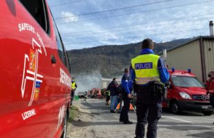 Vétroz VS - Brand in der Abfallverwertungsunternehmens