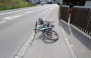 St.Gallen - Heftiger Selbstunfall mit E-Bike