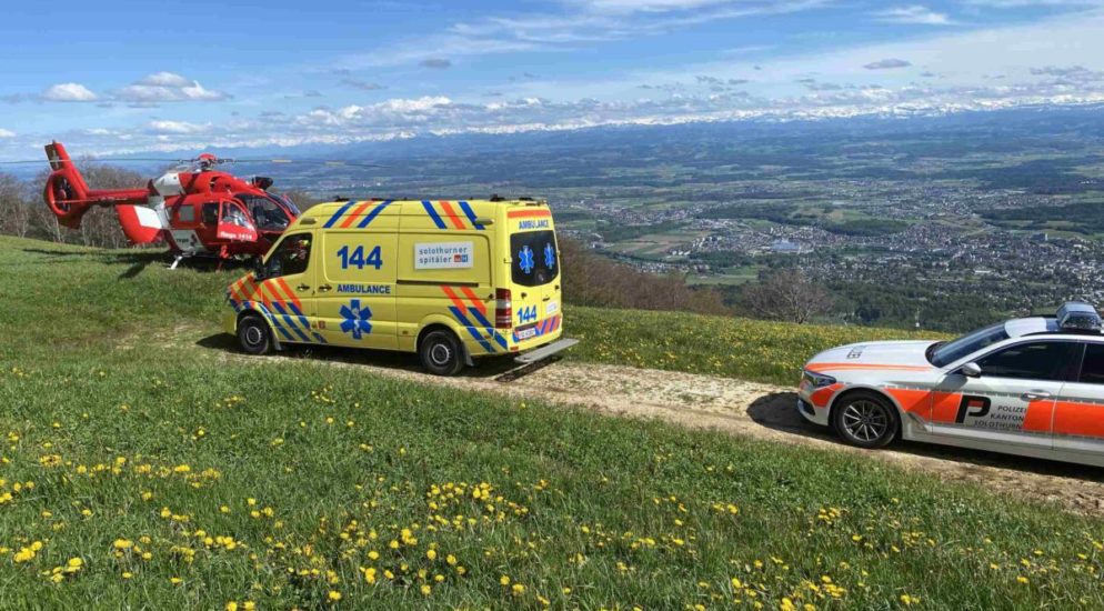 Gleitschirmpilot nach Unfall auf dem Weissenstein schwer verletzt