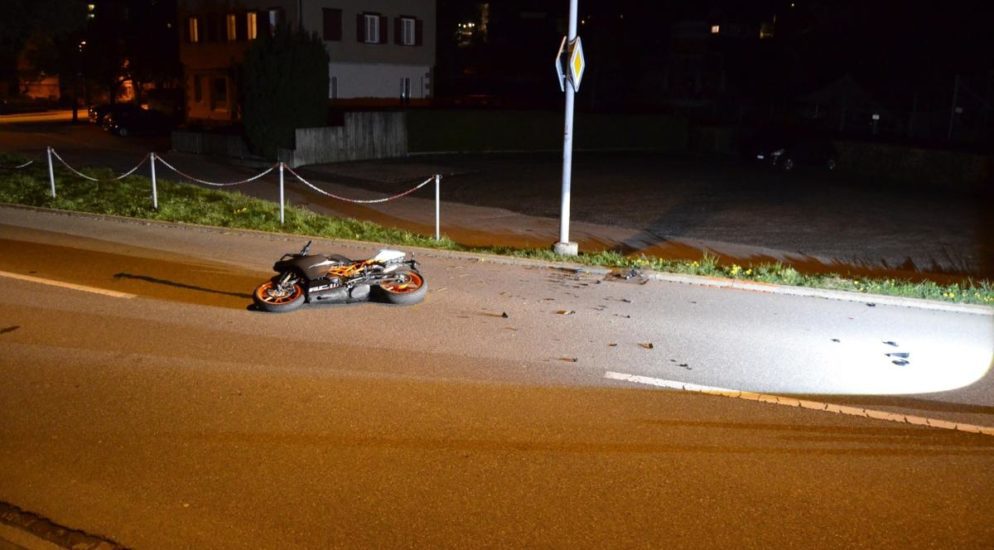 Lernfahrer (16) baut Motorradunfall in Heiden AR