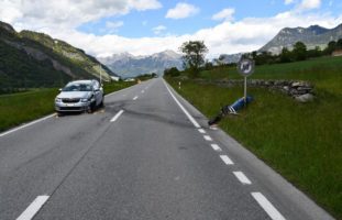 Schwerer Unfall in Chur GR - Strasse 1 1⁄2 Stunden gesperrt