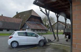 Reiden LU - Autolenker wegen medizinischer Probleme verunfallt