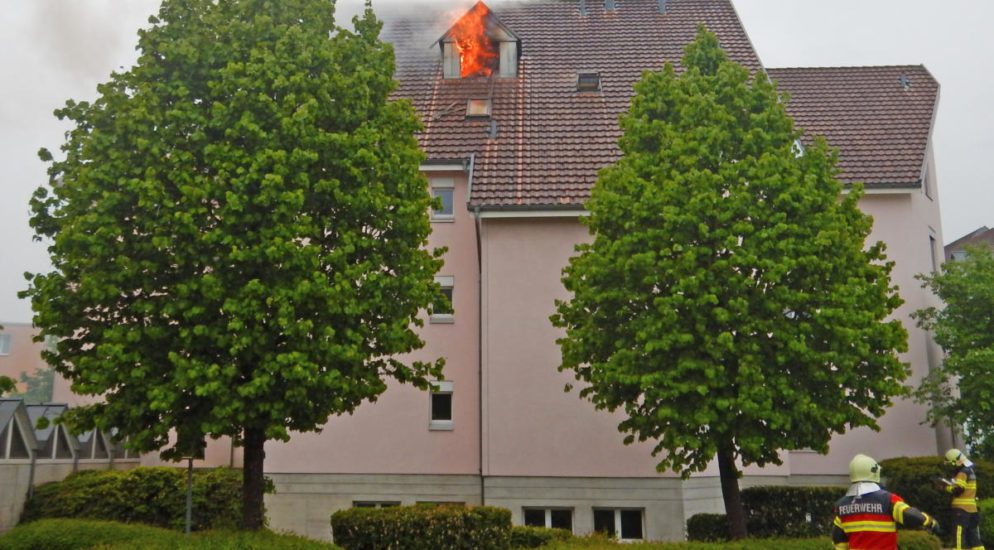 Erlen TG - Mehrfamilienhaus in Flammen