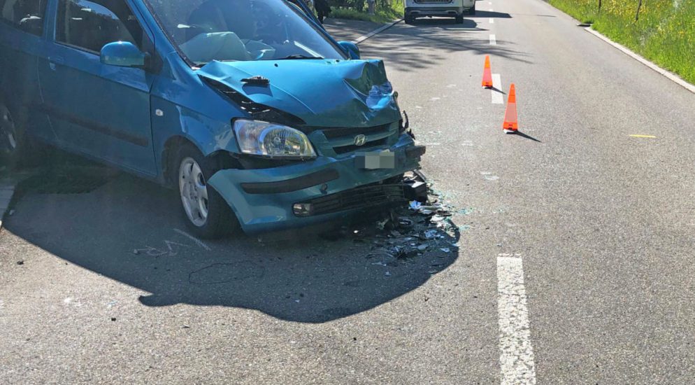 Fischingen TG: Heftiger Crash zwischen zwei Autos