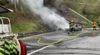 Fahrzeugbrand in Chur GR: 15 Personen im Einsatz