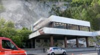 Brand im Eingangsbereich vom alten Restaurant Walensee an der A3