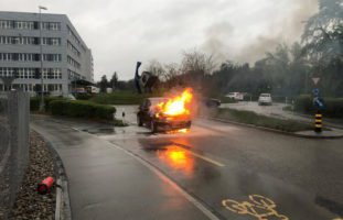 Autobrand in Oberbüren SG